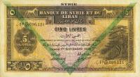 p41d from Syria: 5 Livres from 1939