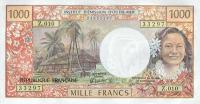 Gallery image for Tahiti p27d: 1000 Francs