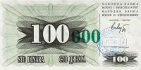 Gallery image for Bosnia and Herzegovina p56a: 100000 Dinara from 1993