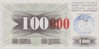 p56d from Bosnia and Herzegovina: 100000 Dinara from 1993