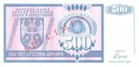 Gallery image for Bosnia and Herzegovina p136s: 500 Dinara