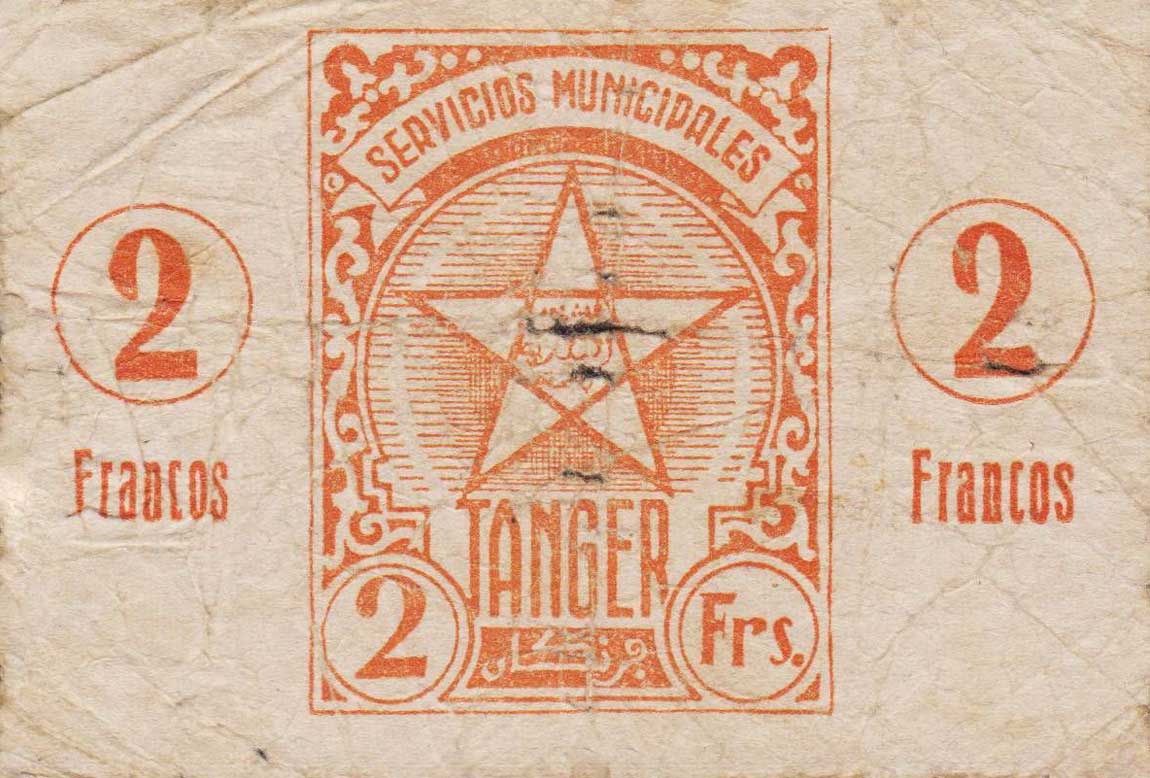Front of Tangier p4: 2 Francos from 1941