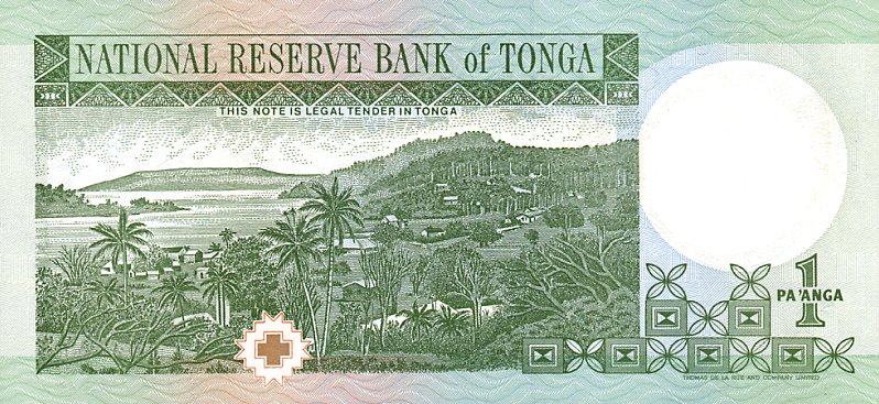 Back of Tonga p31a: 1 Pa'anga from 1995