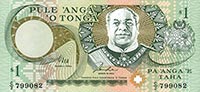 p31a from Tonga: 1 Pa'anga from 1995