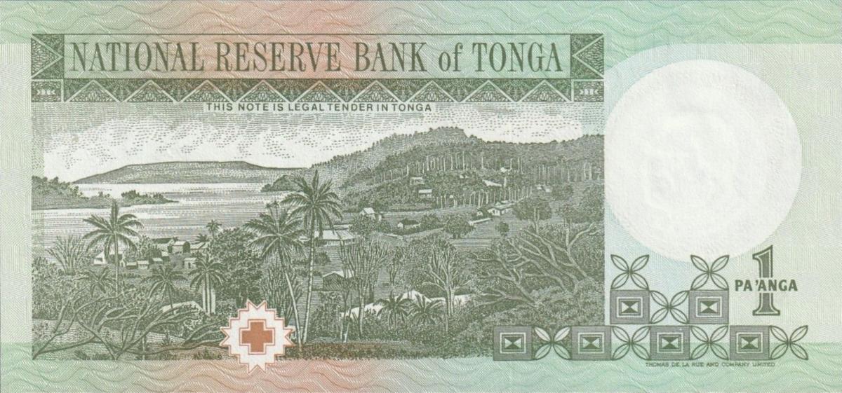 Back of Tonga p31d: 1 Pa'anga from 1995