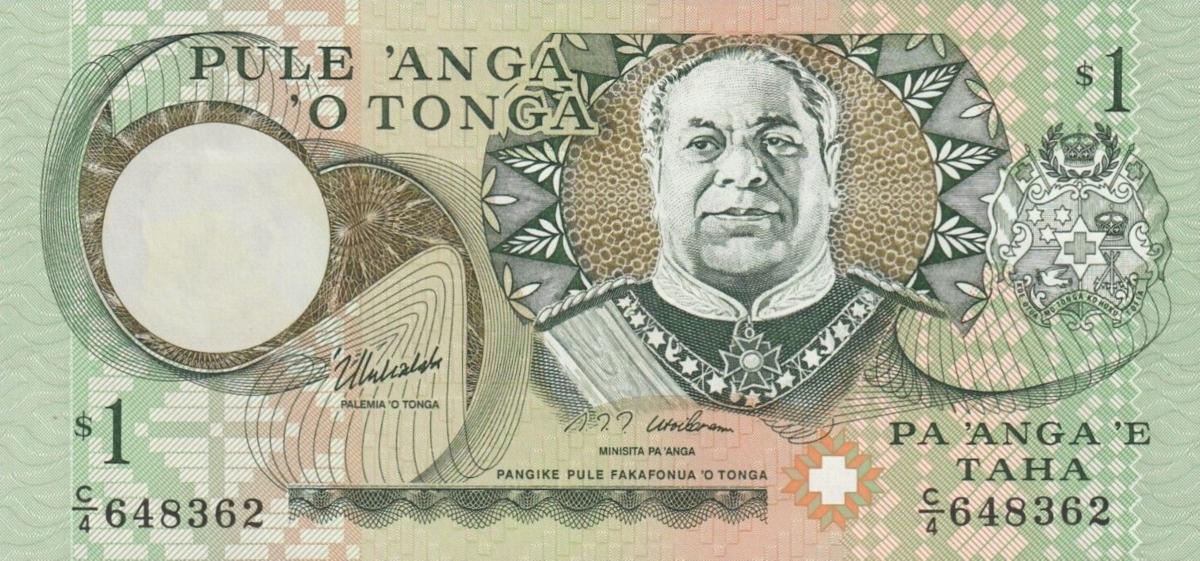 Front of Tonga p31d: 1 Pa'anga from 1995