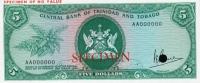 Gallery image for Trinidad and Tobago p31s: 5 Dollars