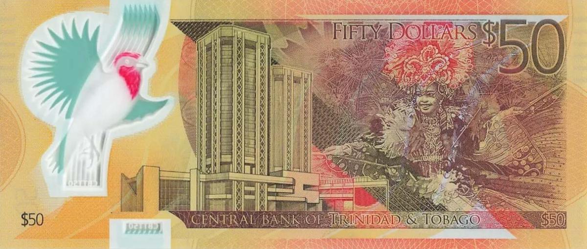 Back of Trinidad and Tobago p54r: 50 Dollars from 2014