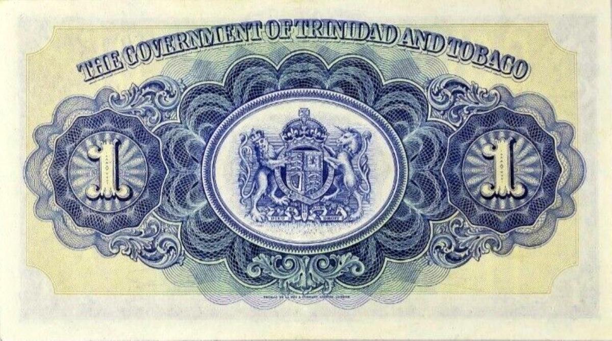 Back of Trinidad and Tobago p5a: 1 Dollar from 1935