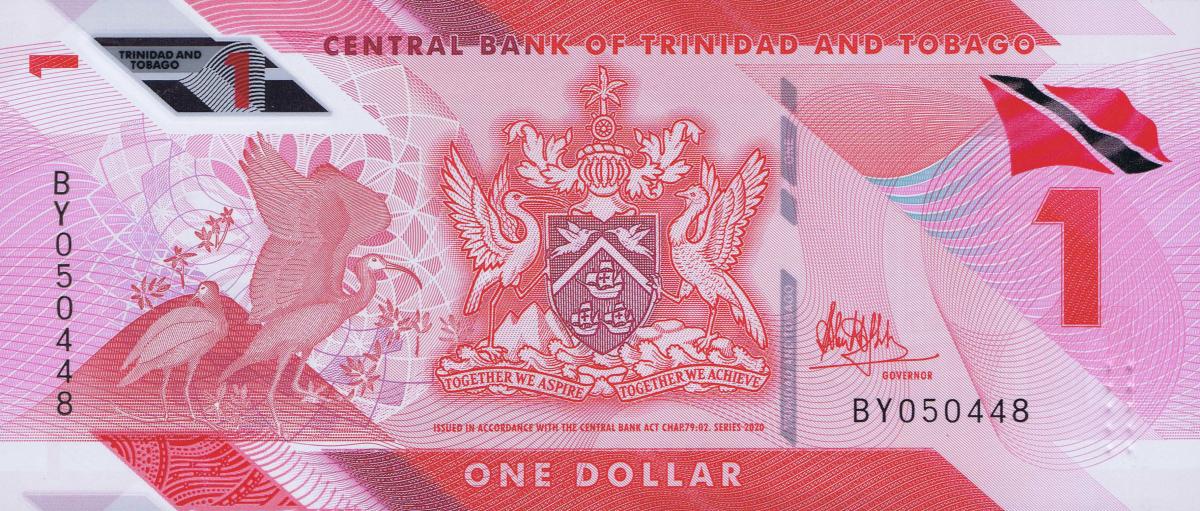 Front of Trinidad and Tobago p60: 1 Dollar from 2020