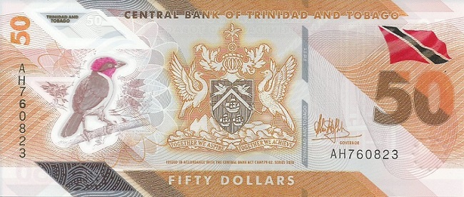 Front of Trinidad and Tobago p64: 50 Dollars from 2020