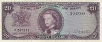 p29b from Trinidad and Tobago: 20 Dollars from 1964