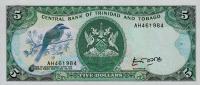 p37a from Trinidad and Tobago: 5 Dollars from 1985