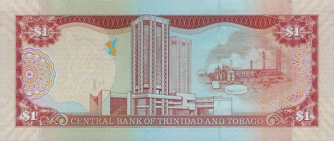 Back of Trinidad and Tobago p46A: 1 Dollar from 2009