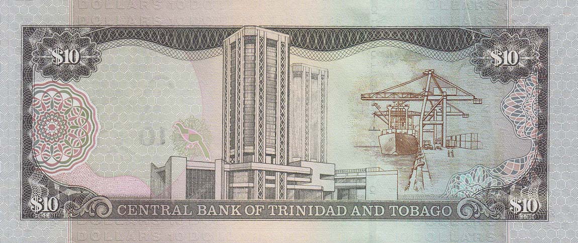 Back of Trinidad and Tobago p48: 10 Dollars from 2006