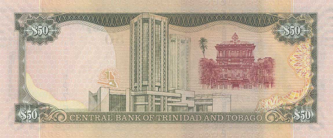 Back of Trinidad and Tobago p53: 50 Dollars from 2012