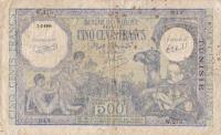 p19 from Tunisia: 500 Francs from 1943