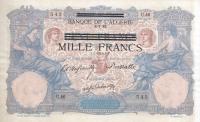 p31 from Tunisia: 1000 Francs from 1942