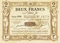 p53 from Tunisia: 2 Francs from 1921