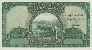 p119s1 from Turkey: 1 Livre from 1926