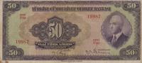 p142a from Turkey: 50 Lira from 1942