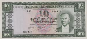 Gallery image for Turkey p159a: 10 Lira