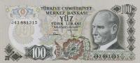 Gallery image for Turkey p189c: 100 Lira