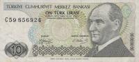 p193a from Turkey: 10 Lira from 1970
