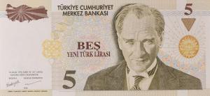 Gallery image for Turkey p217: 5 New Lira from 2005