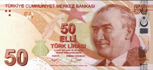 Gallery image for Turkey p225c: 50 Lira