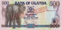 p33s from Uganda: 500 Shillings from 1991