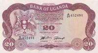 Gallery image for Uganda p3a: 20 Shillings from 1966