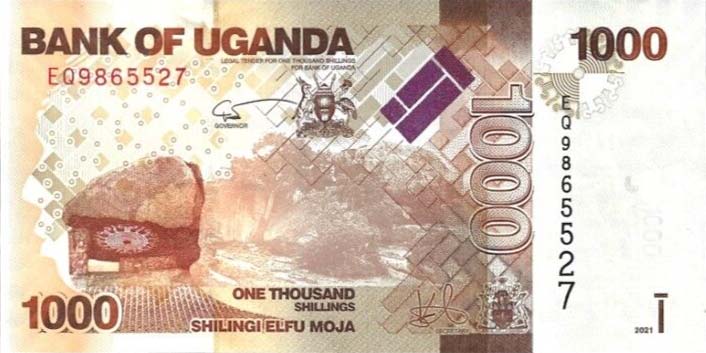 Front of Uganda p49f: 1000 Shillings from 2021