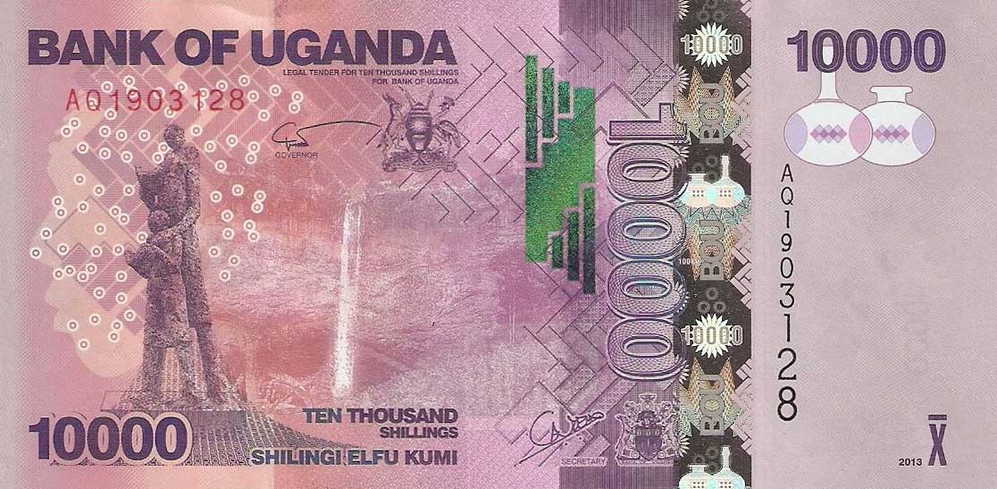 Front of Uganda p52c: 10000 Shillings from 2013