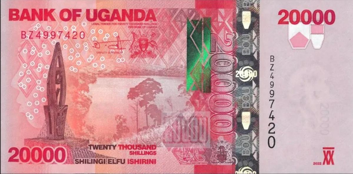 Front of Uganda p53f: 20000 Shillings from 2022