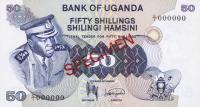 p8s from Uganda: 50 Shillings from 1973