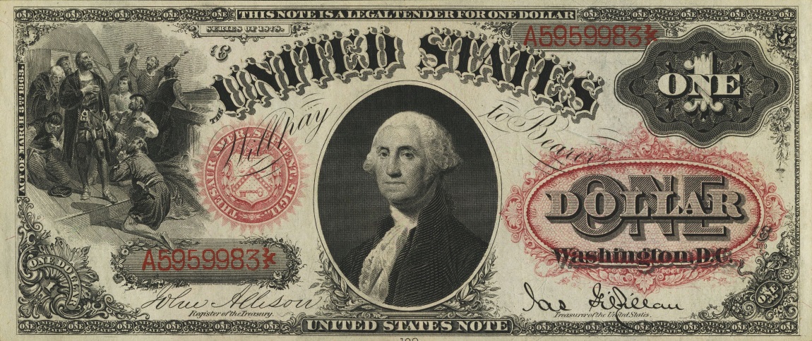 Front of United States p165: 1 Dollar from 1878