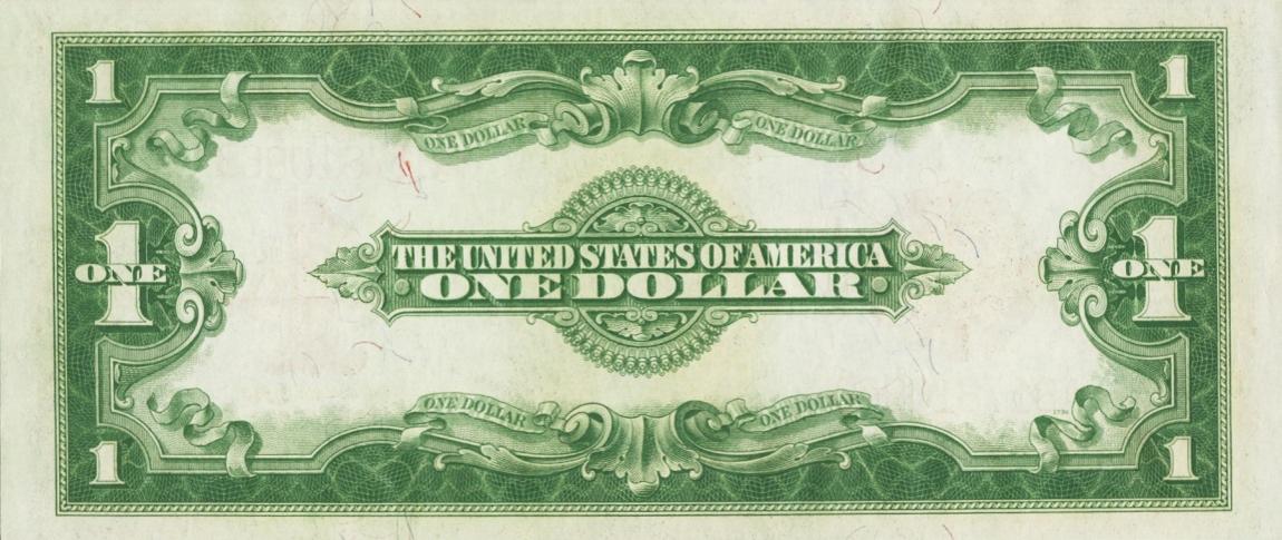 Back of United States p189: 1 Dollar from 1923