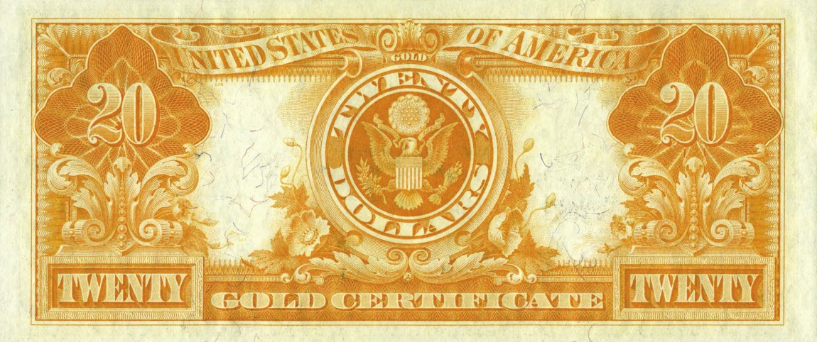 Back of United States p275: 20 Dollars from 1922