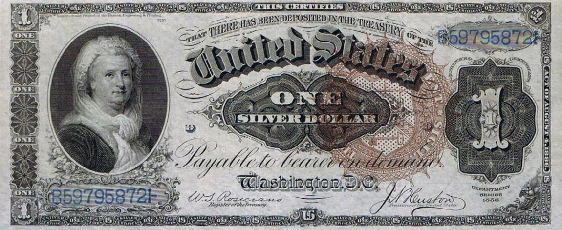 Front of United States p321: 1 Dollar from 1886