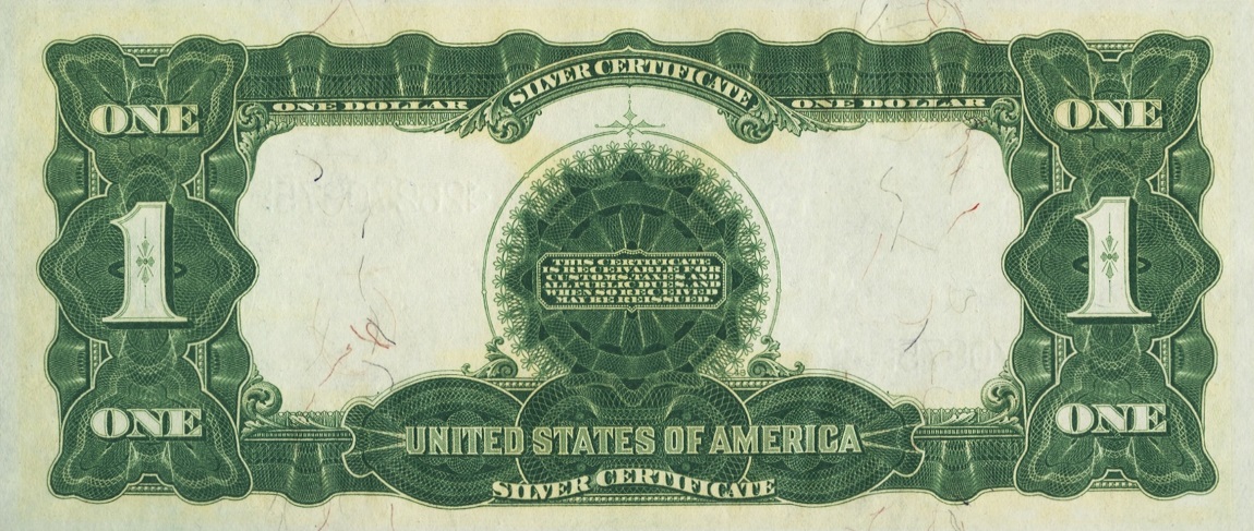 Back of United States p338a: 1 Dollar from 1899