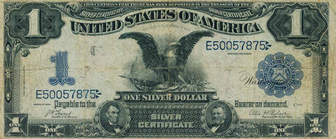 Front of United States p338b: 1 Dollar from 1899