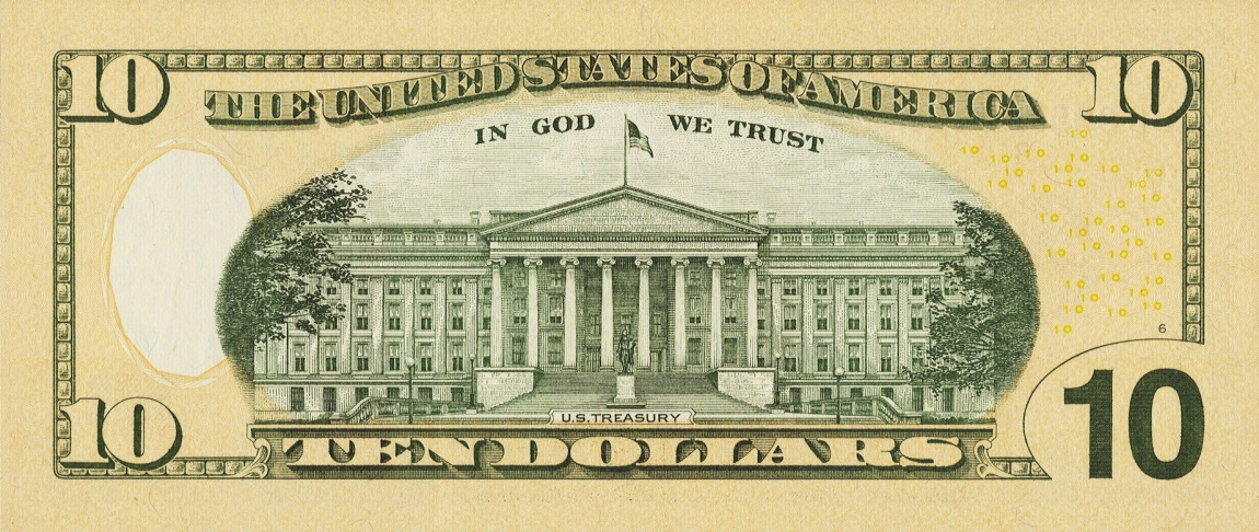 RealBanknotes.com > United States p532: 10 Dollars from 2009