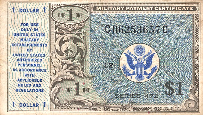 Front of United States pM19a: 1 Dollar from 1948