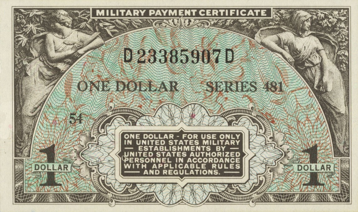 Front of United States pM26a: 1 Dollar from 1951