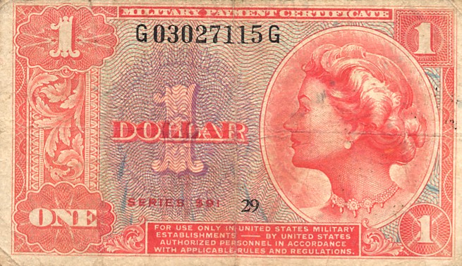 Front of United States pM47a: 1 Dollar from 1961