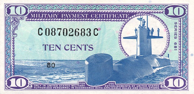 Front of United States pM76a: 10 Cents from 1969