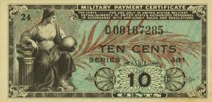 pM23r from United States: 10 Cents from 1951 pM23r from United States: 10 Cents from 1951