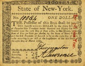 pS2067 from United States: 1 Dollar from 1781 pS2067 from United States: 1 Dollar from 1781