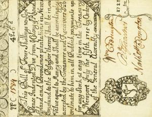 pS2662 from United States: 4 Shillings from 1715 pS2662 from United States: 4 Shillings from 1715